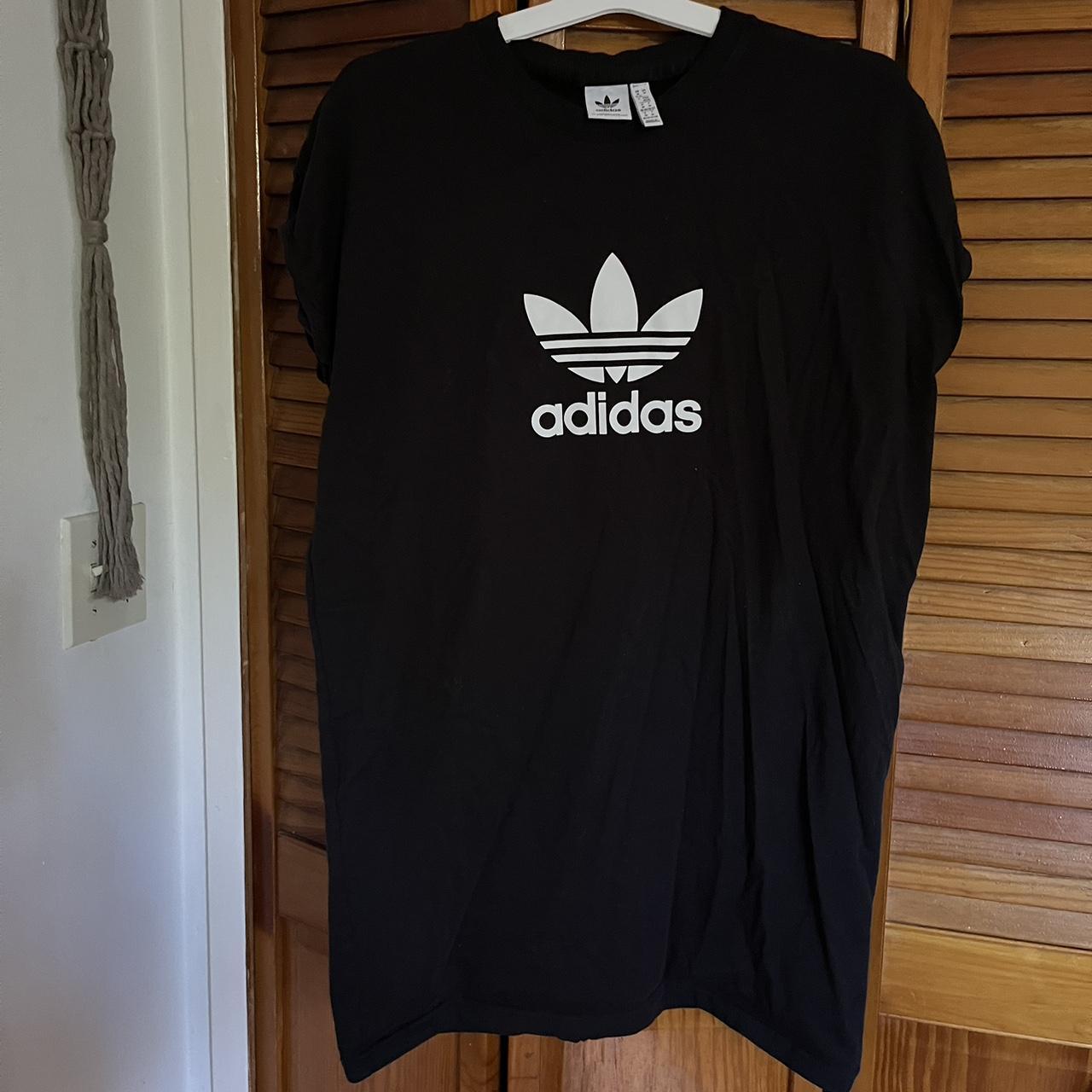 Adidas T-shirt dress, only worn once! Either short... - Depop