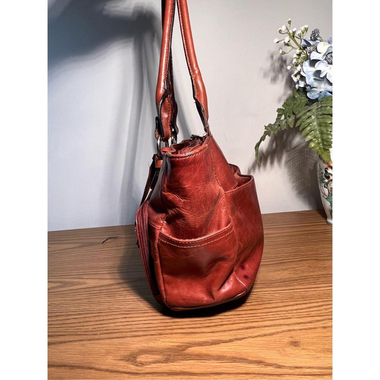 Adorable 90s vintage Giani Bernini red leather purse - Depop