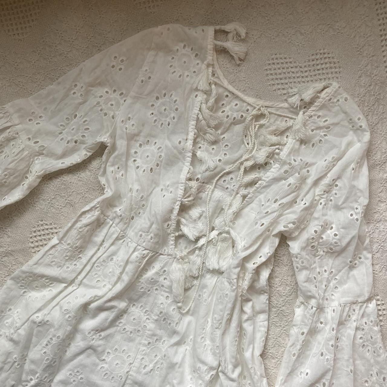 SHEIN Women's White Dress | Depop