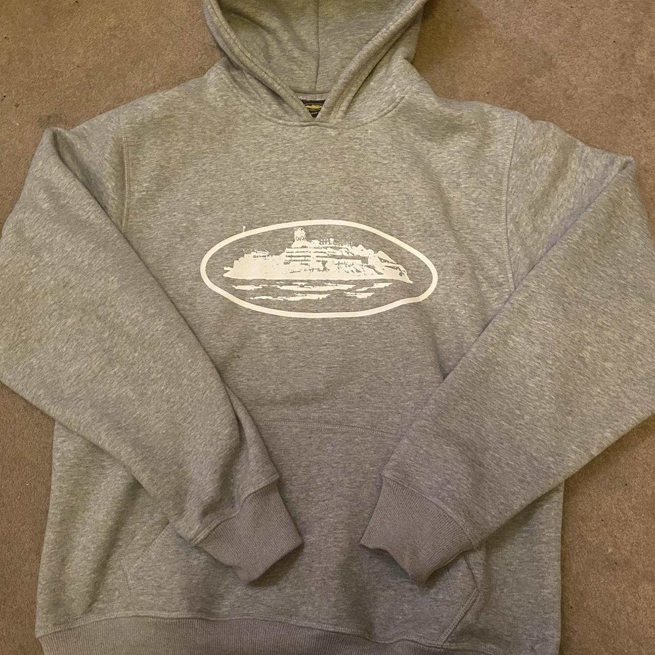 Corteiz Alcatraz hoodie-Heather grey Size medium... - Depop