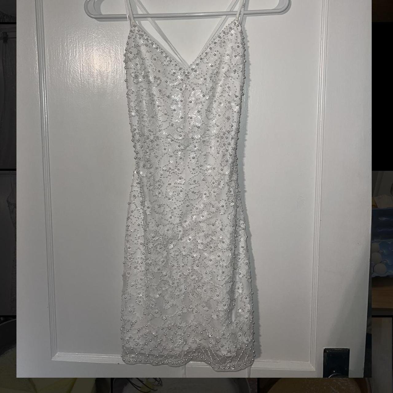 Lulus mini dress. Embellished beading & sequins with... Depop