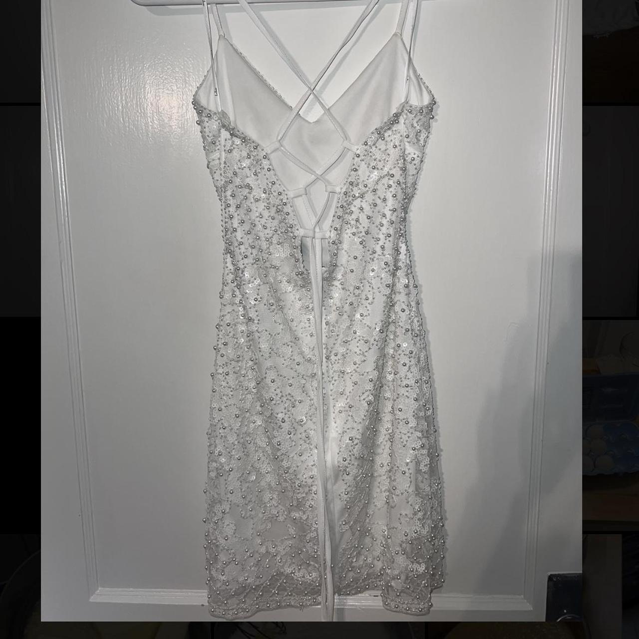 Lulus mini dress. Embellished beading & sequins with... Depop