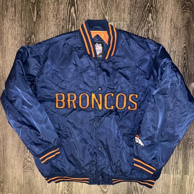 Vintage Denver Broncos Champion brand winter jacket - Depop