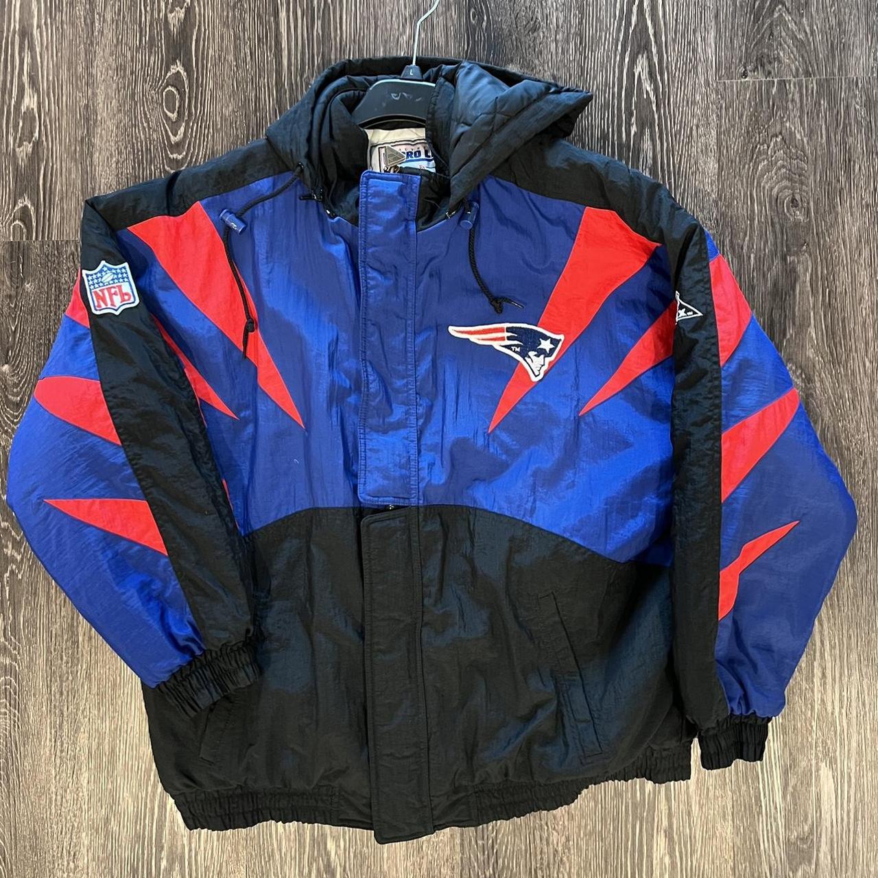 New England patriots apex winter jacket with hood In - Depop