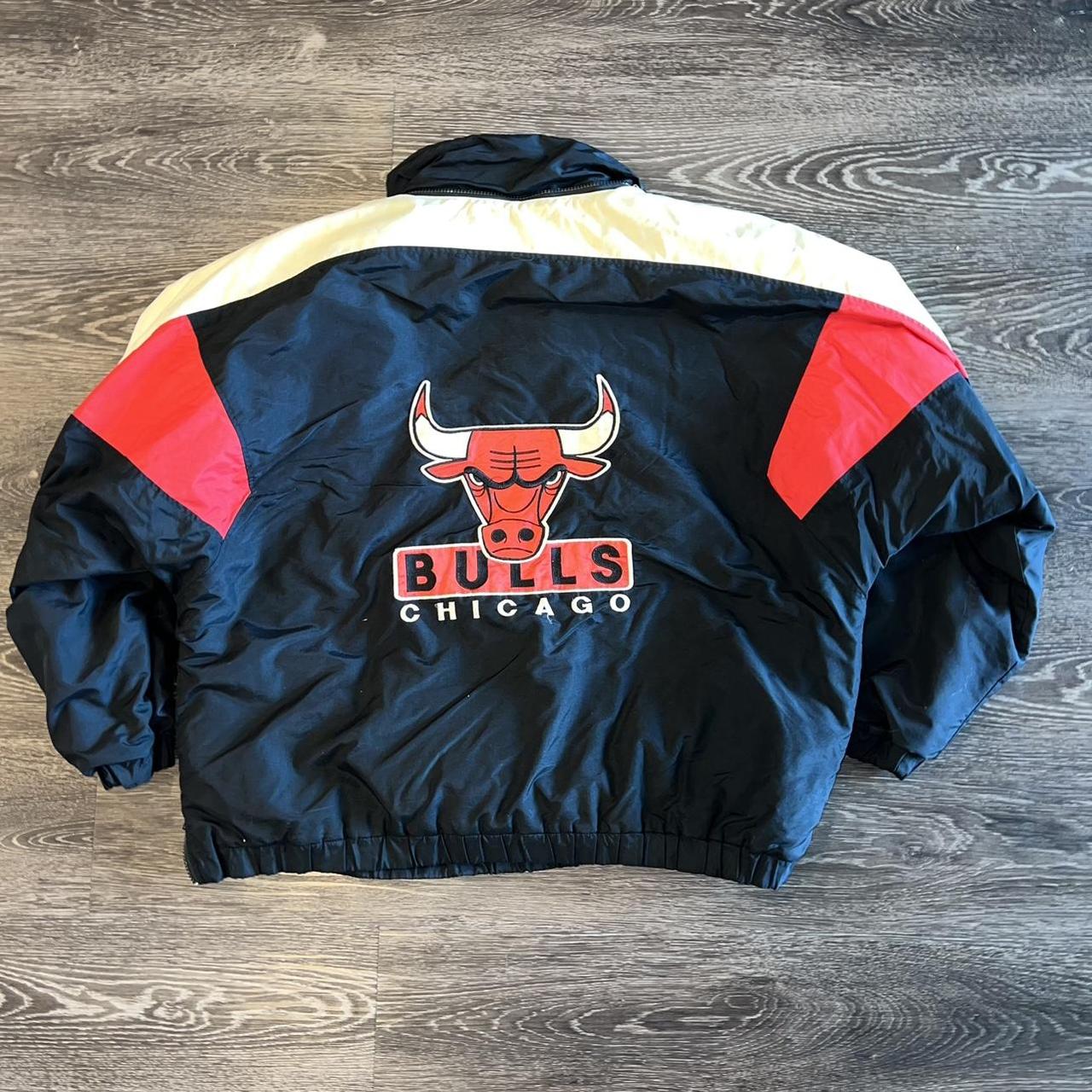 Vintage Chicago Bulls Starter Jacket Item is - Depop