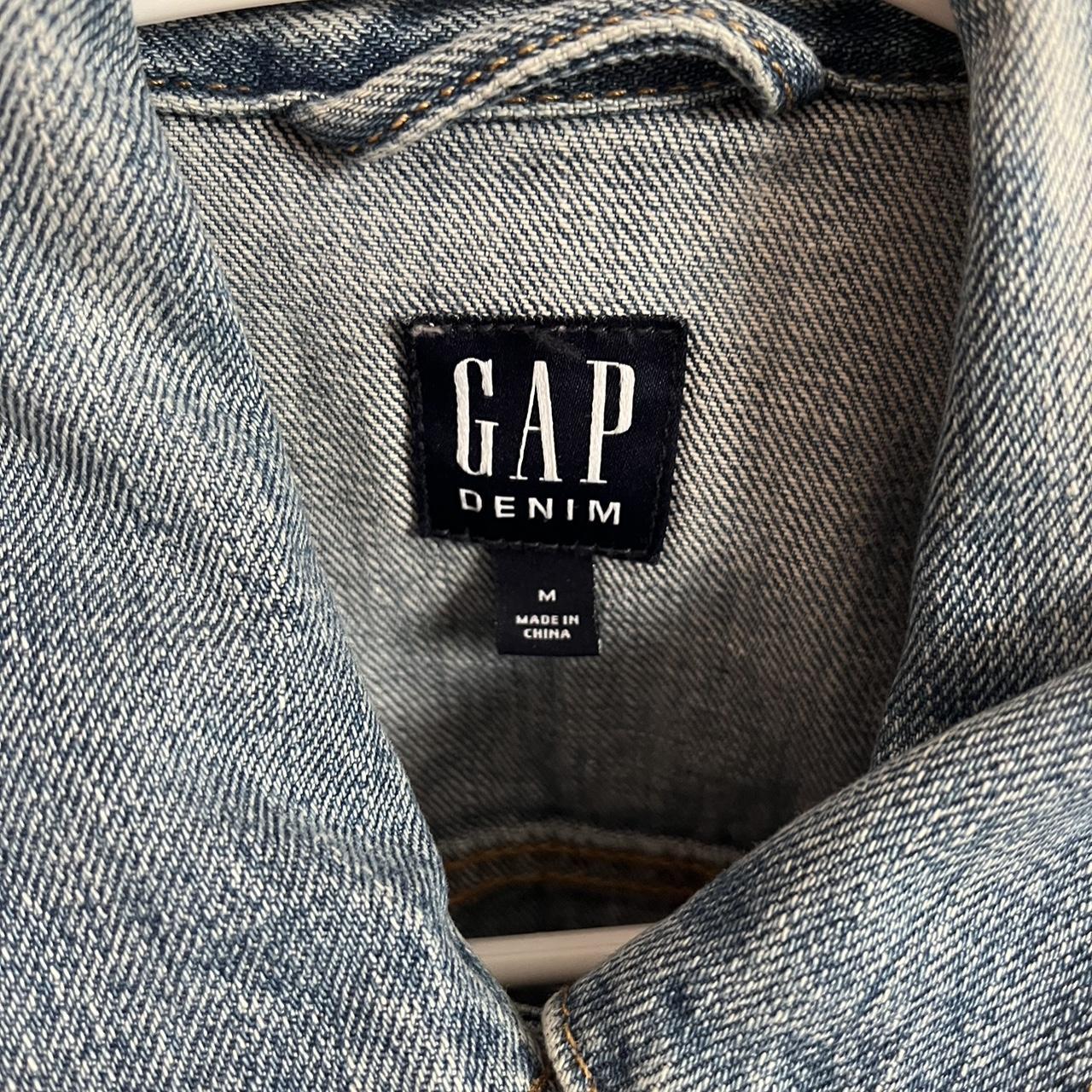 GAP Women’s DENIM jacket. Waist length Fits a Small... Depop