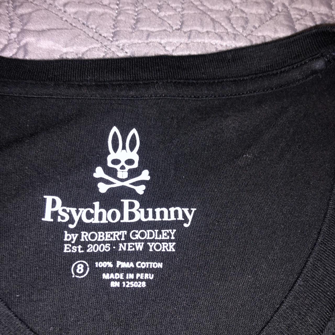 Psycho Bunny Men's Black T-shirt (3)