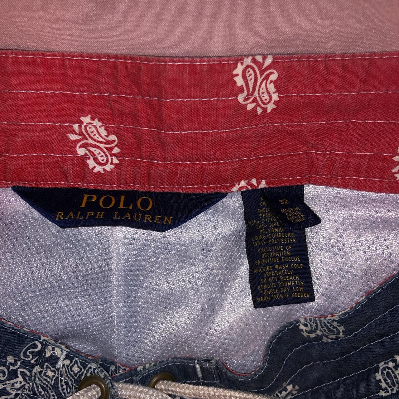 Polo Ralph Lauren Men's Red and Blue Shorts | Depop