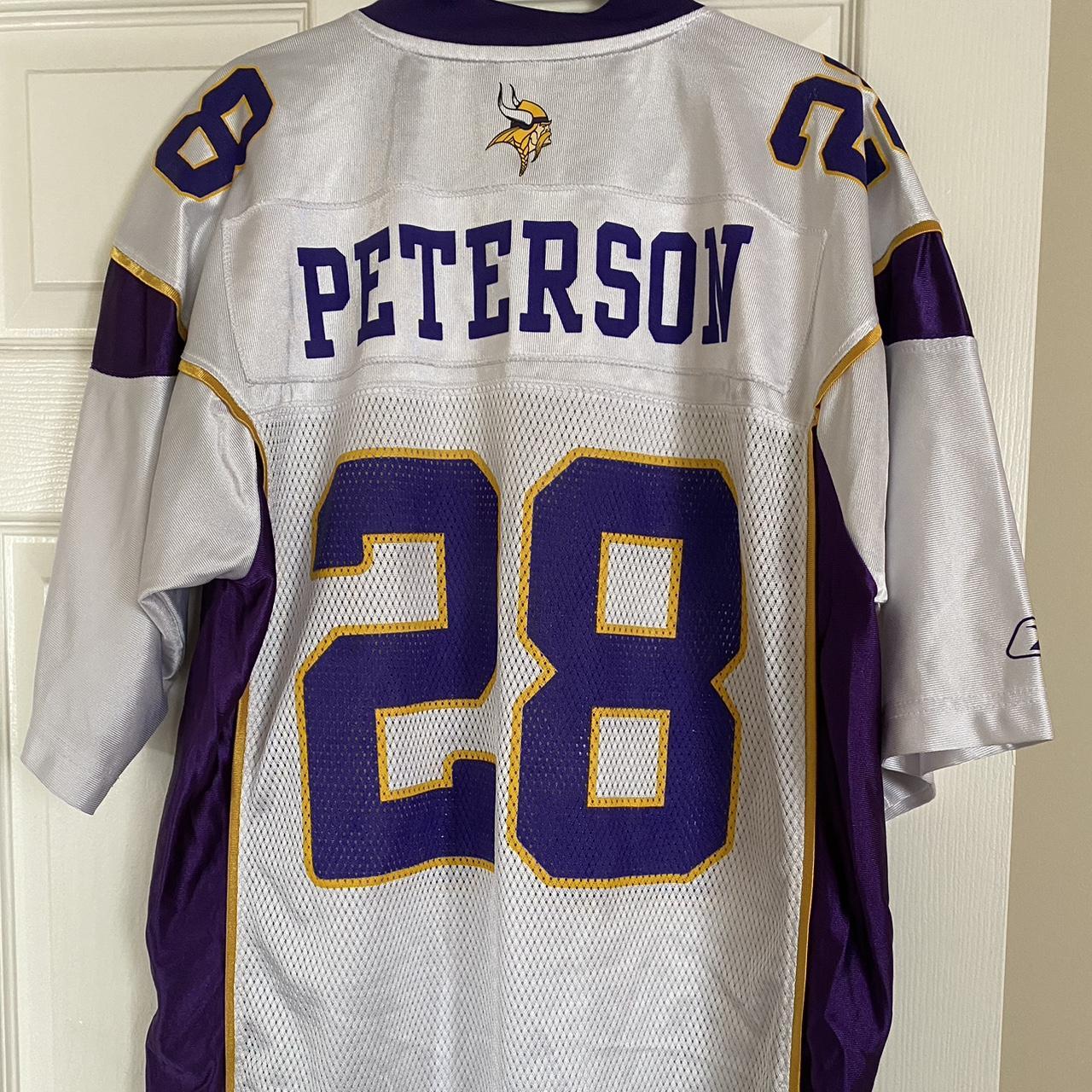 minnesota vikings adrian peterson jersey size medium - Depop