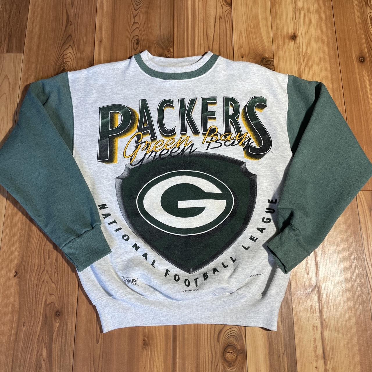 Vintage 90s 1994 Green Bay Packers Green Sweatshirt 