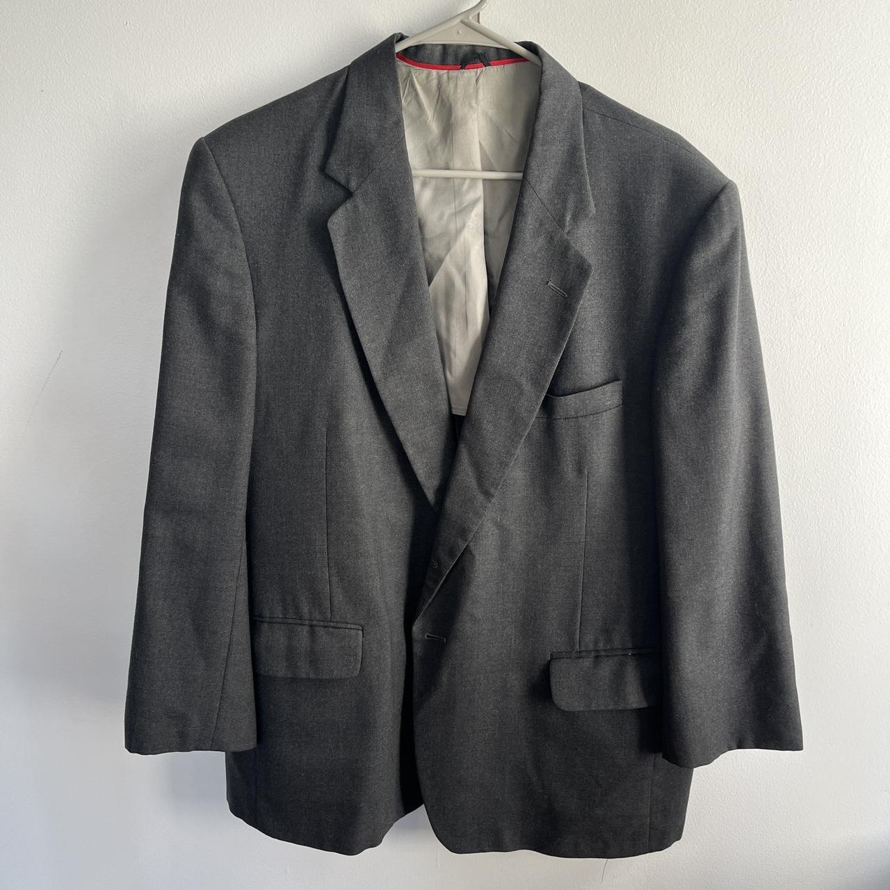 Stafford Men's Black and Grey Jacket | Depop