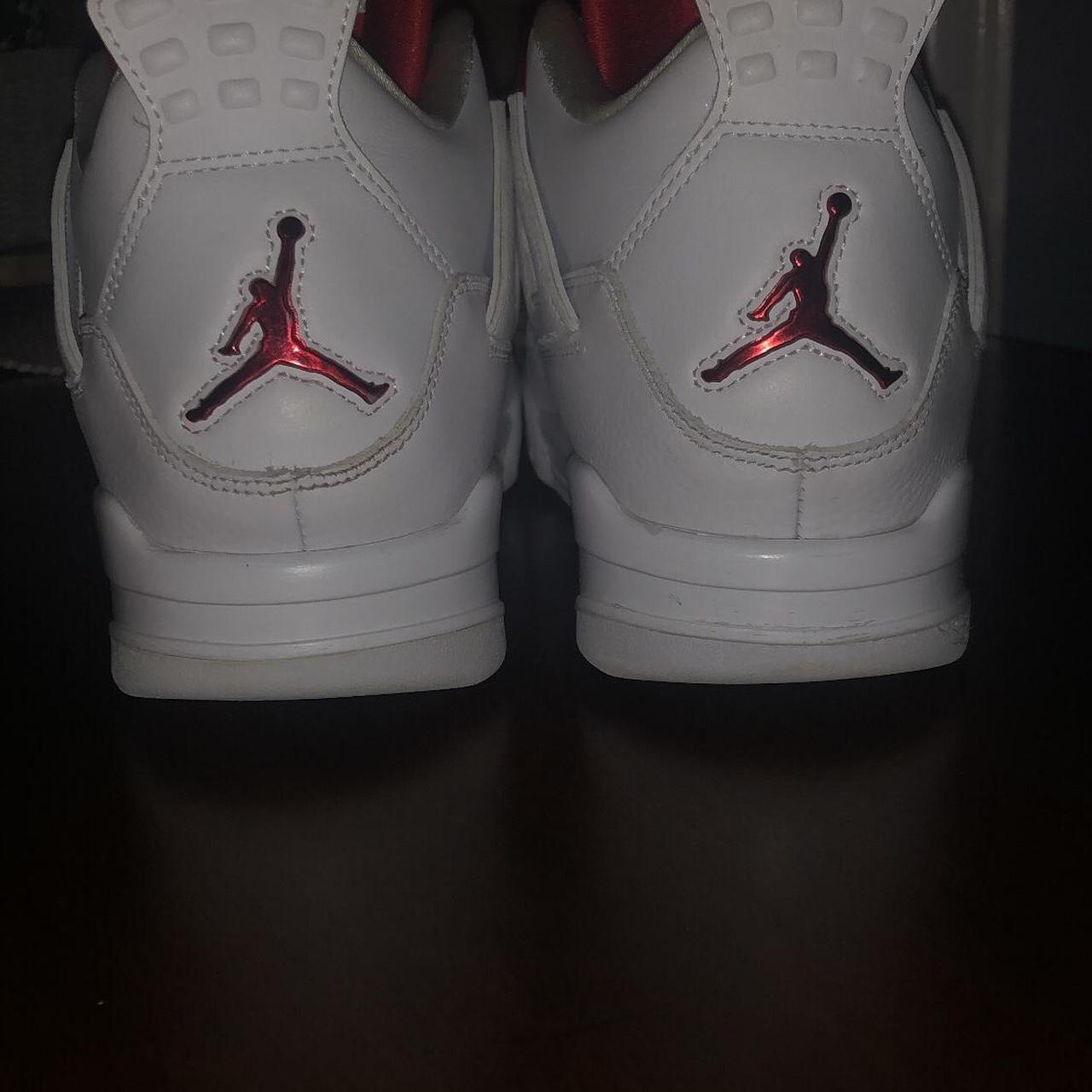 jordan 4 metallic red and white