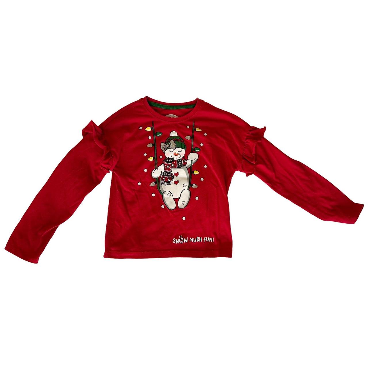 Gymboree Christmas Santa Long Sleeve Top Red Combo - Depop