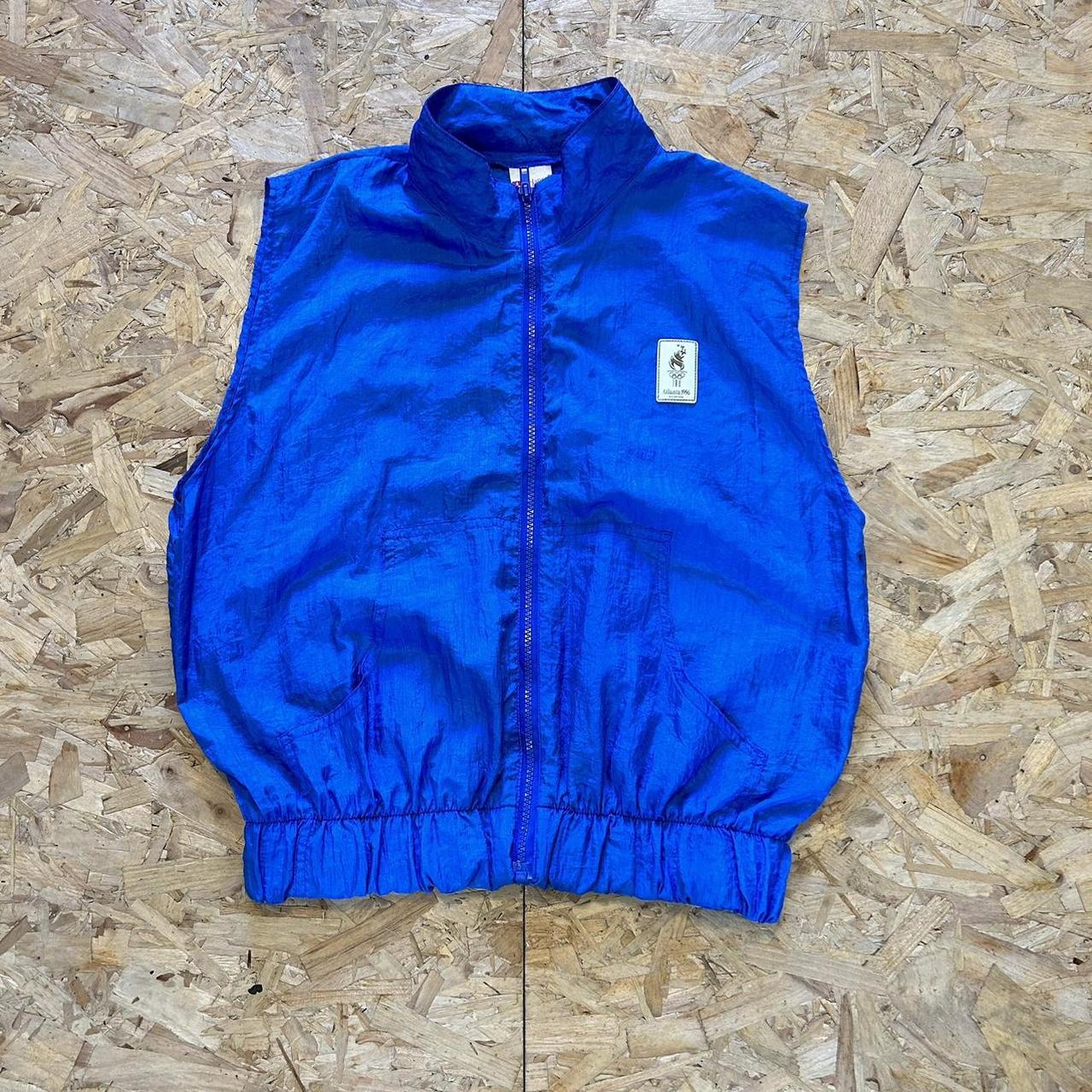 Vintage 1996 Atlanta Olympics Blue Vest Jacket... Depop