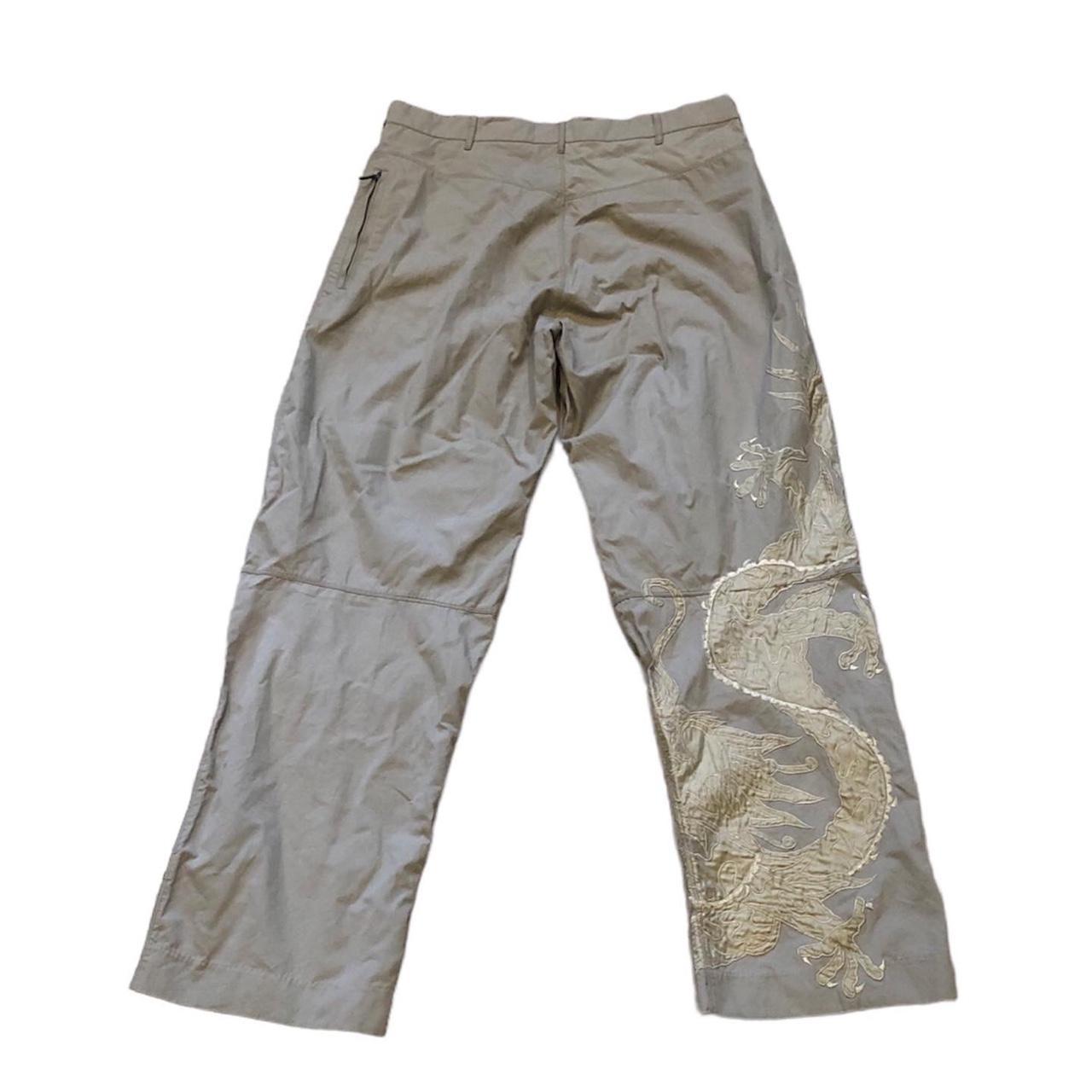 パンツ Maharishi Blue Dragon Trousers Maharishi dragon-print Cotton Trousers | Blue | FARFETCH