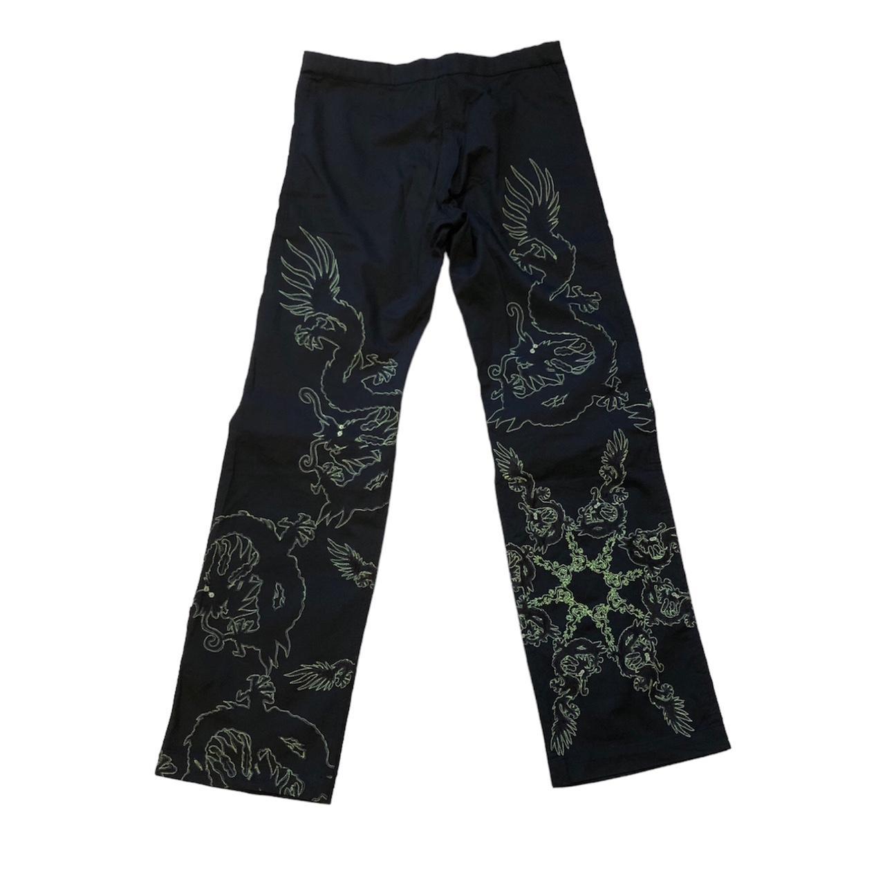 Maharishi denim jeans Dragon embroidered jeans | Depop