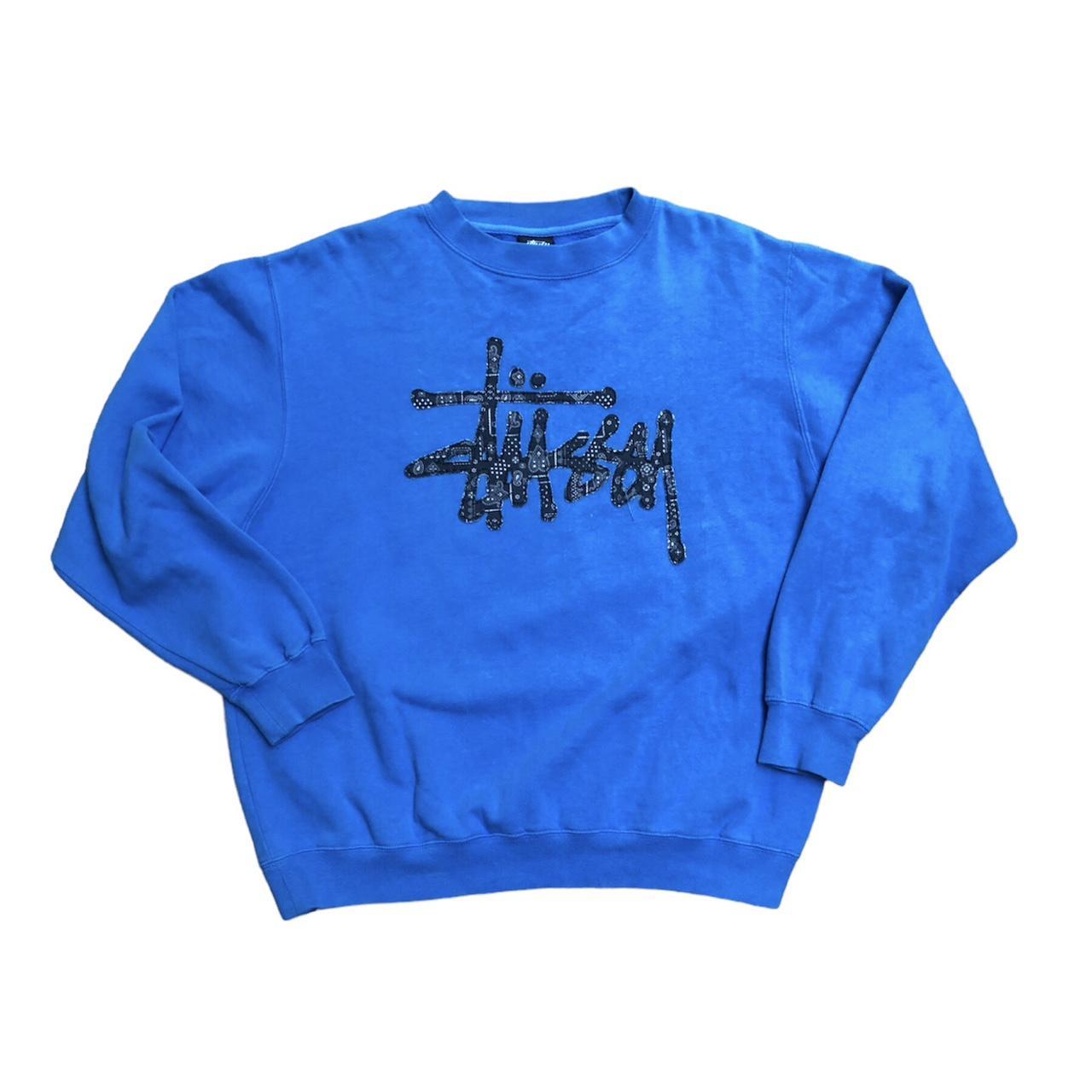 Blue clearance stussy jumper