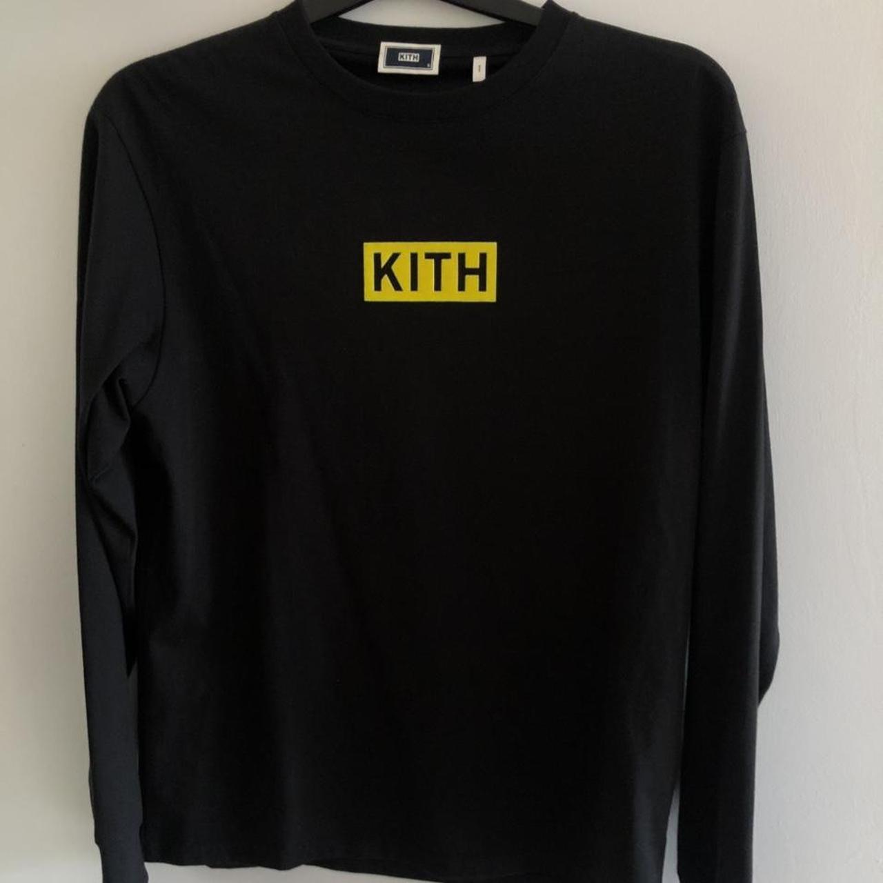 Kith long sleeved top with yellow box logo - Perfect... - Depop