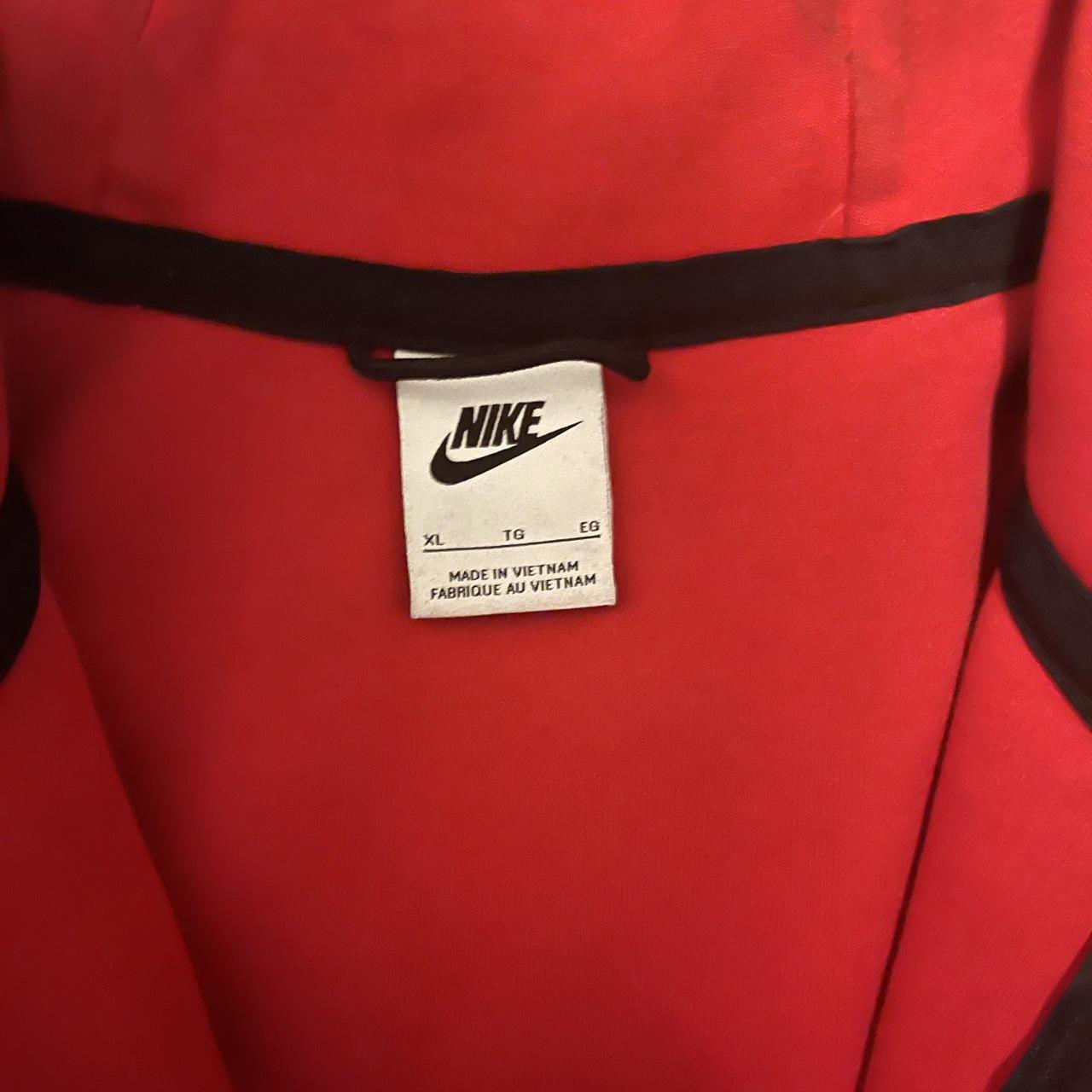 mens red tech fleece