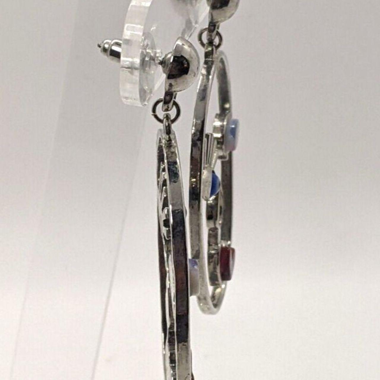 Women's Earrings - Silver/Multi – Dangle Earrings… - image 5