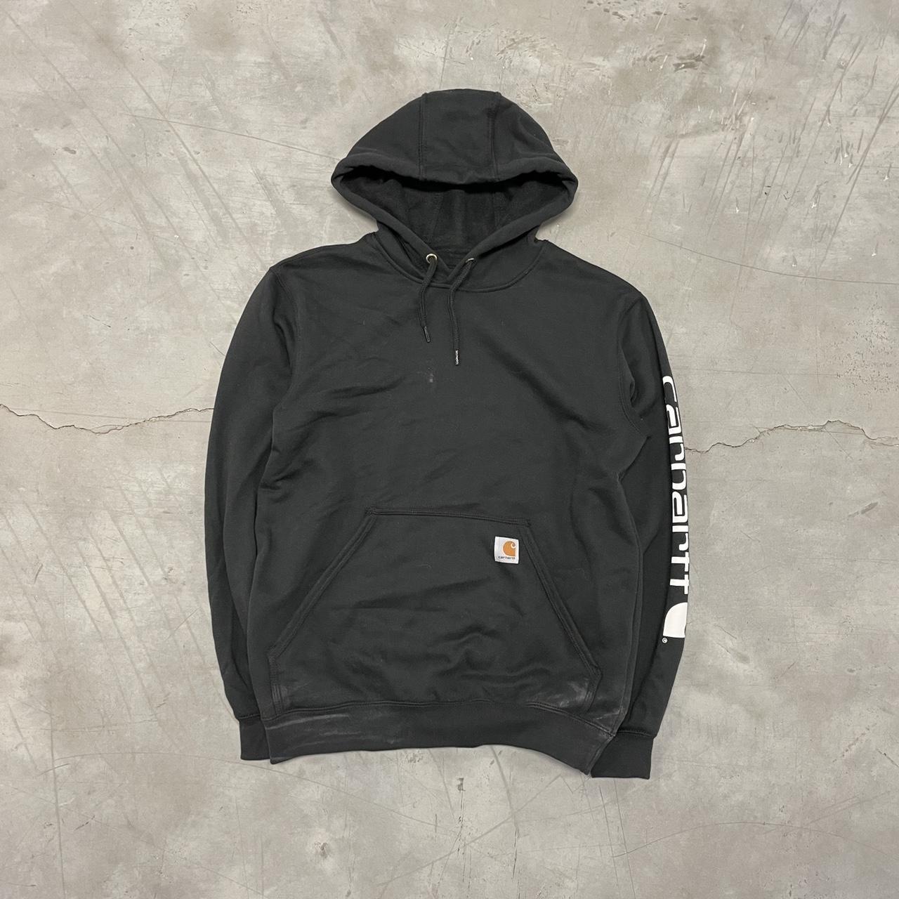 Carhartt Men's Black Sweatshirt Depop