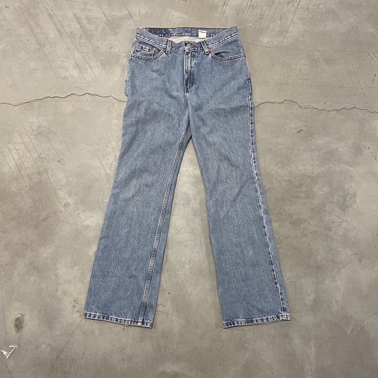 VINTAGE Y2K LEVIS 517 LOW RISE BOOTCUT FLARE... - Depop