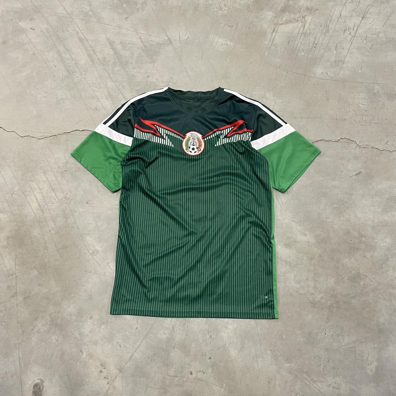 VINTAGE 90s BLOKE-CORE MEXICO SOCCER JERSEY -... - Depop