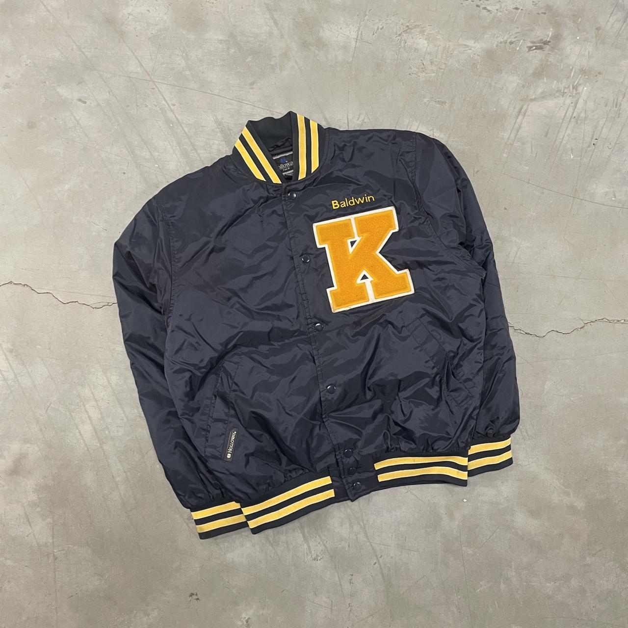 Vintage 90s Two Tone Colts Leather Varsity Jacket - Depop