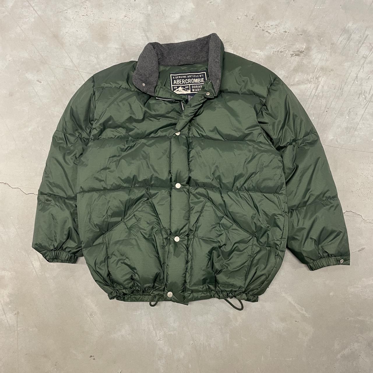 Abercrombie & Fitch Men's Green Jacket | Depop