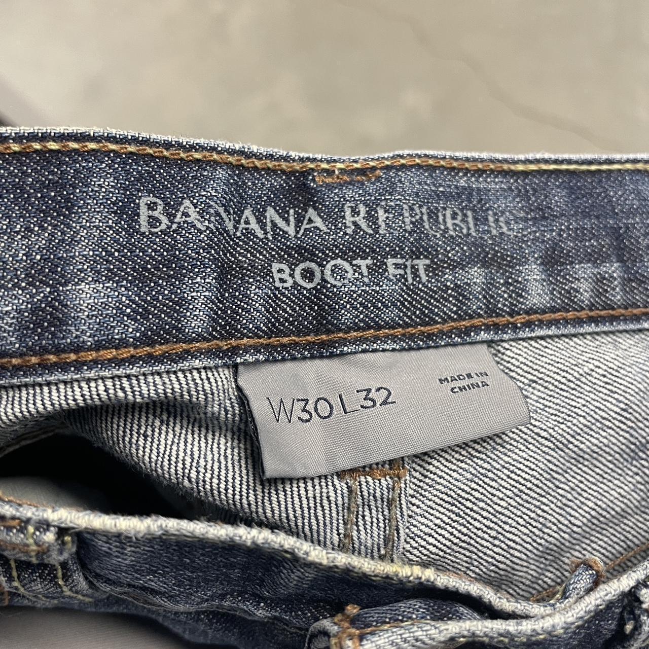 VINTAGE Y2K DARK WASH BANANA REPUBLIC BOOTCUT JEANS... - Depop