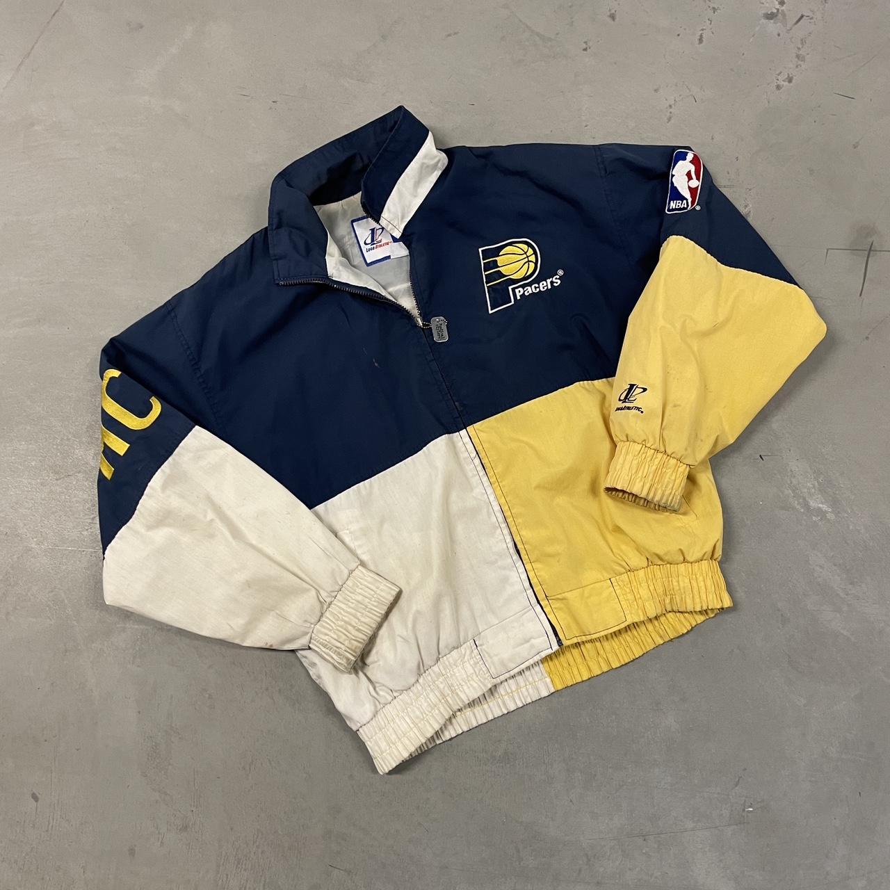 VINTAGE 90s ZIP UP Indiana pacers BOMBER...