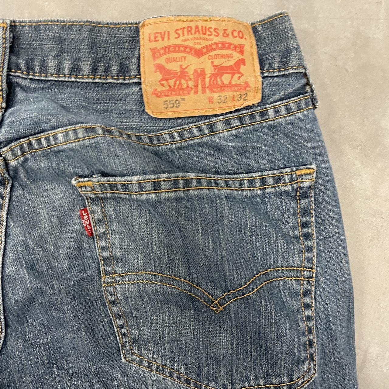 VINTAGE FADED BAGGY SKATER LEVIS 559 SILVERTAB STYLE... - Depop