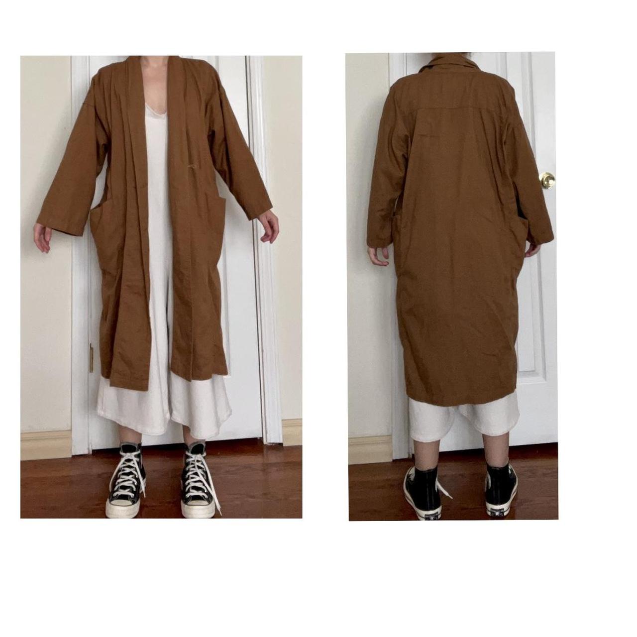 Naked & Famous Denim Women's Brown Cardigan Depop