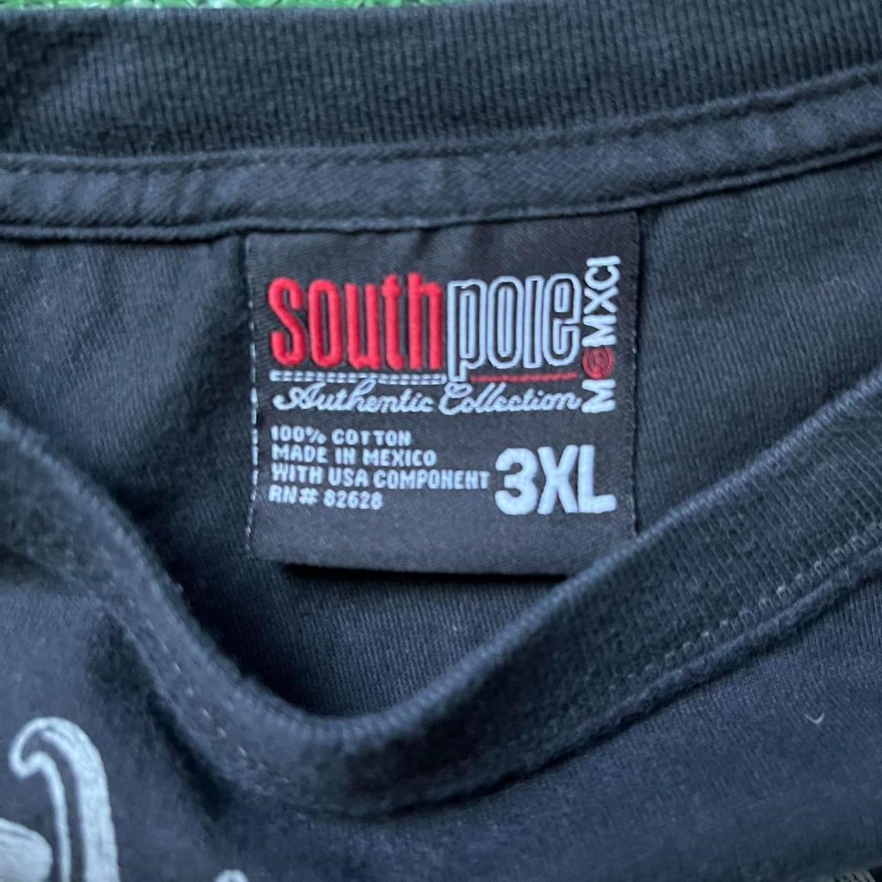 SouthPole Tee Nice Huge Graphic On Front Black White... - Depop