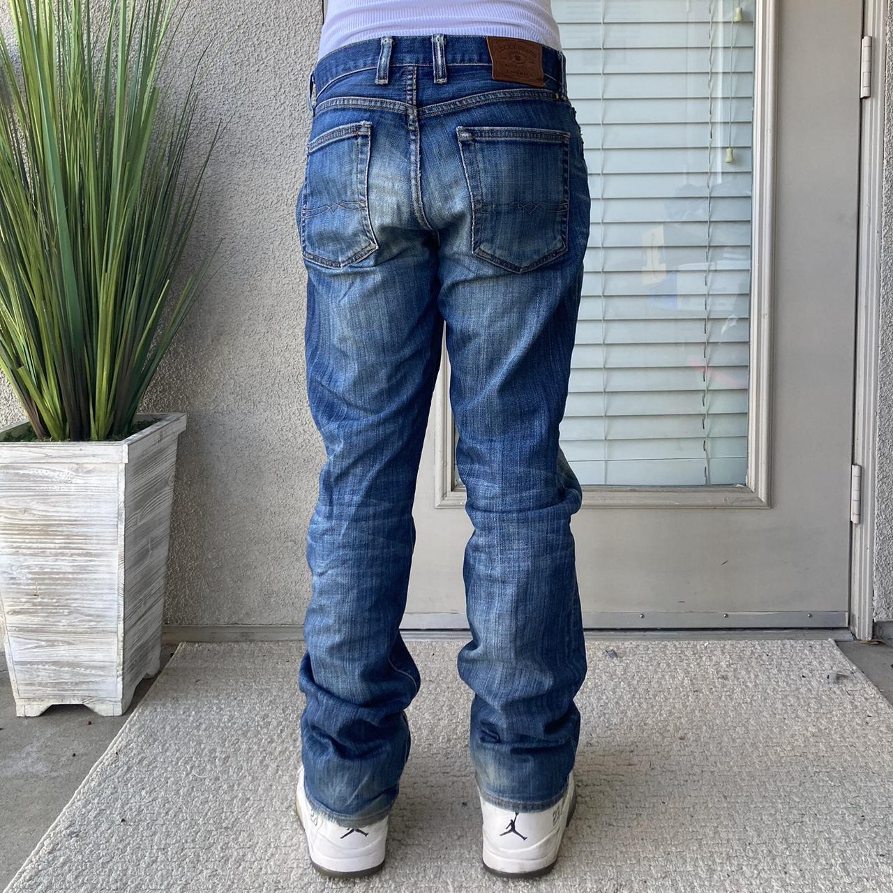 Vintage grunge dark wash bootcut skater flare jeans - Depop