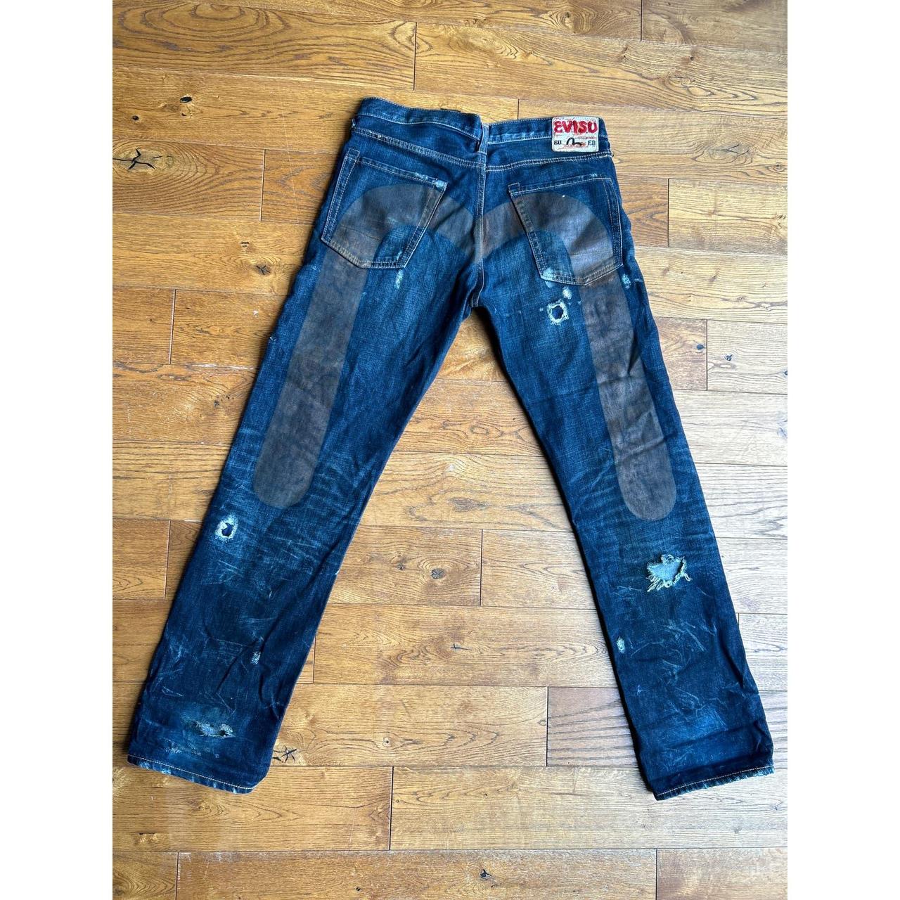 Evisu authentic Men's Distressed Jeans