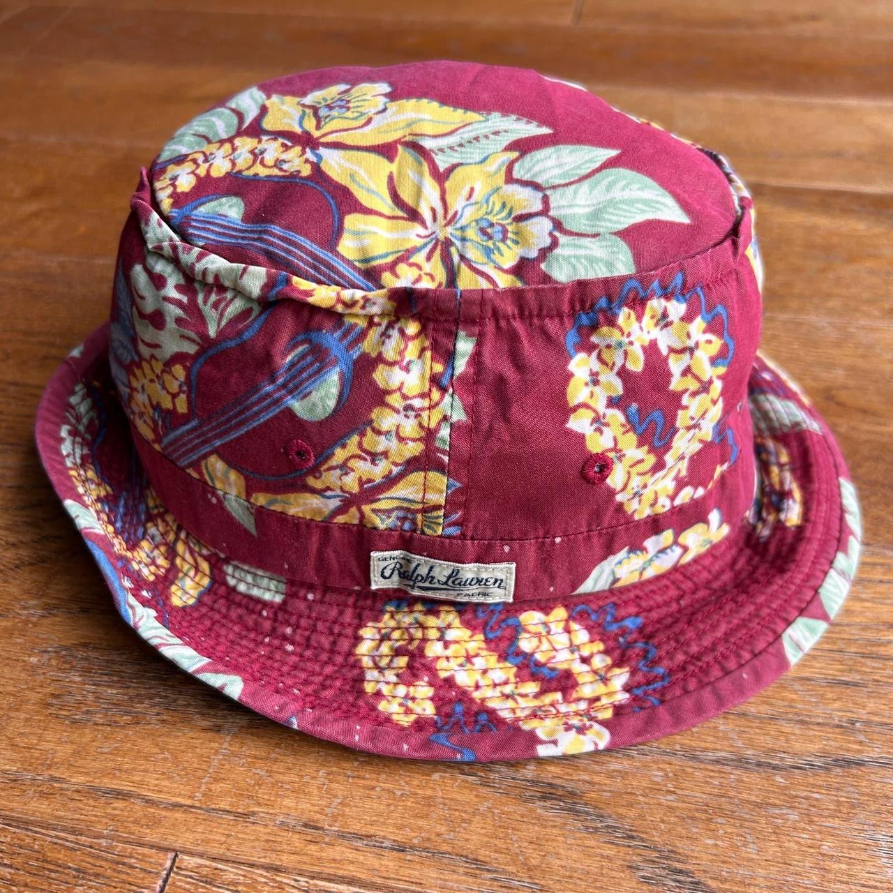 Polo Ralph Lauren floral bucket hat sz S M Mint. Depop