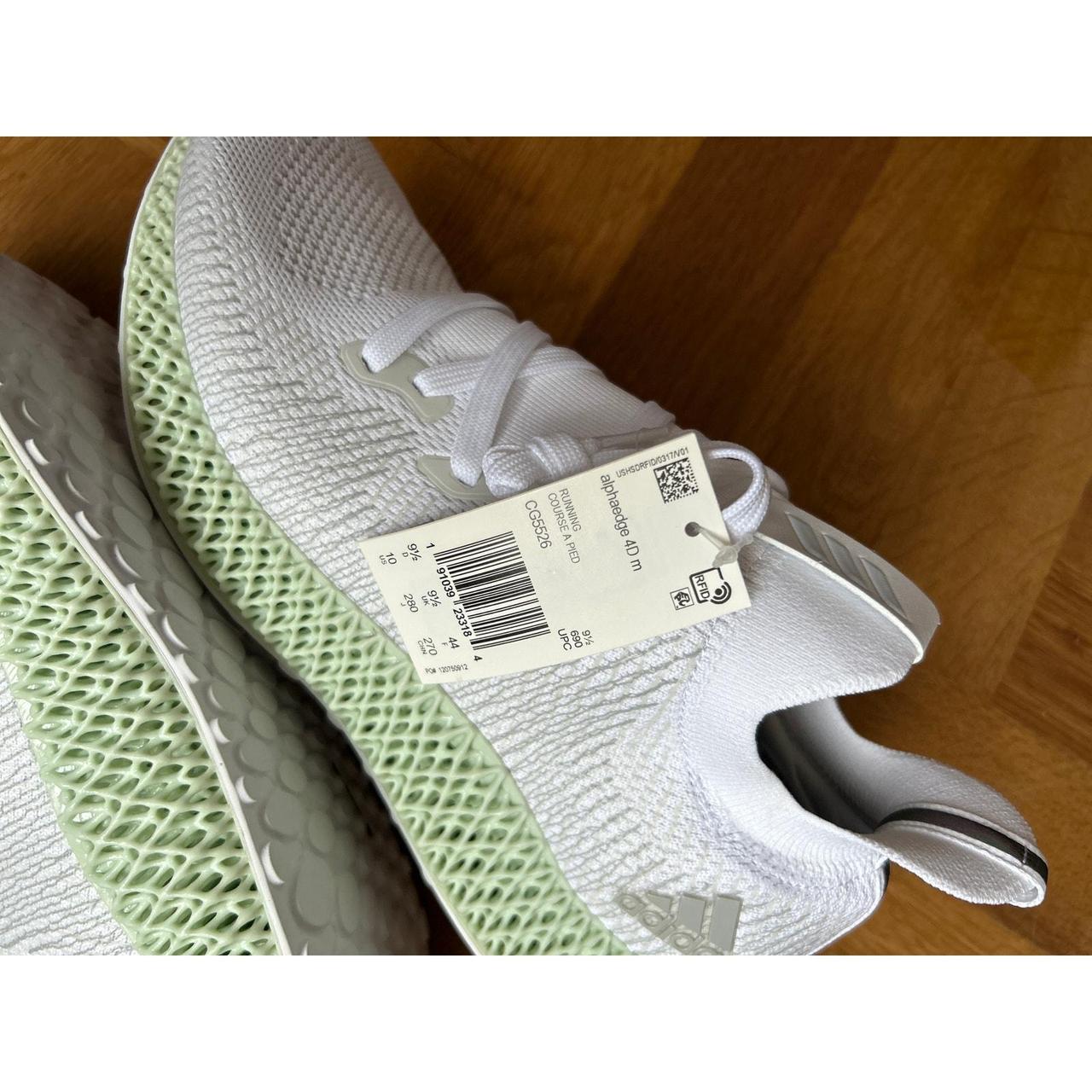 Adidas Alphaedge 4D White uk 9.5 Brand new The