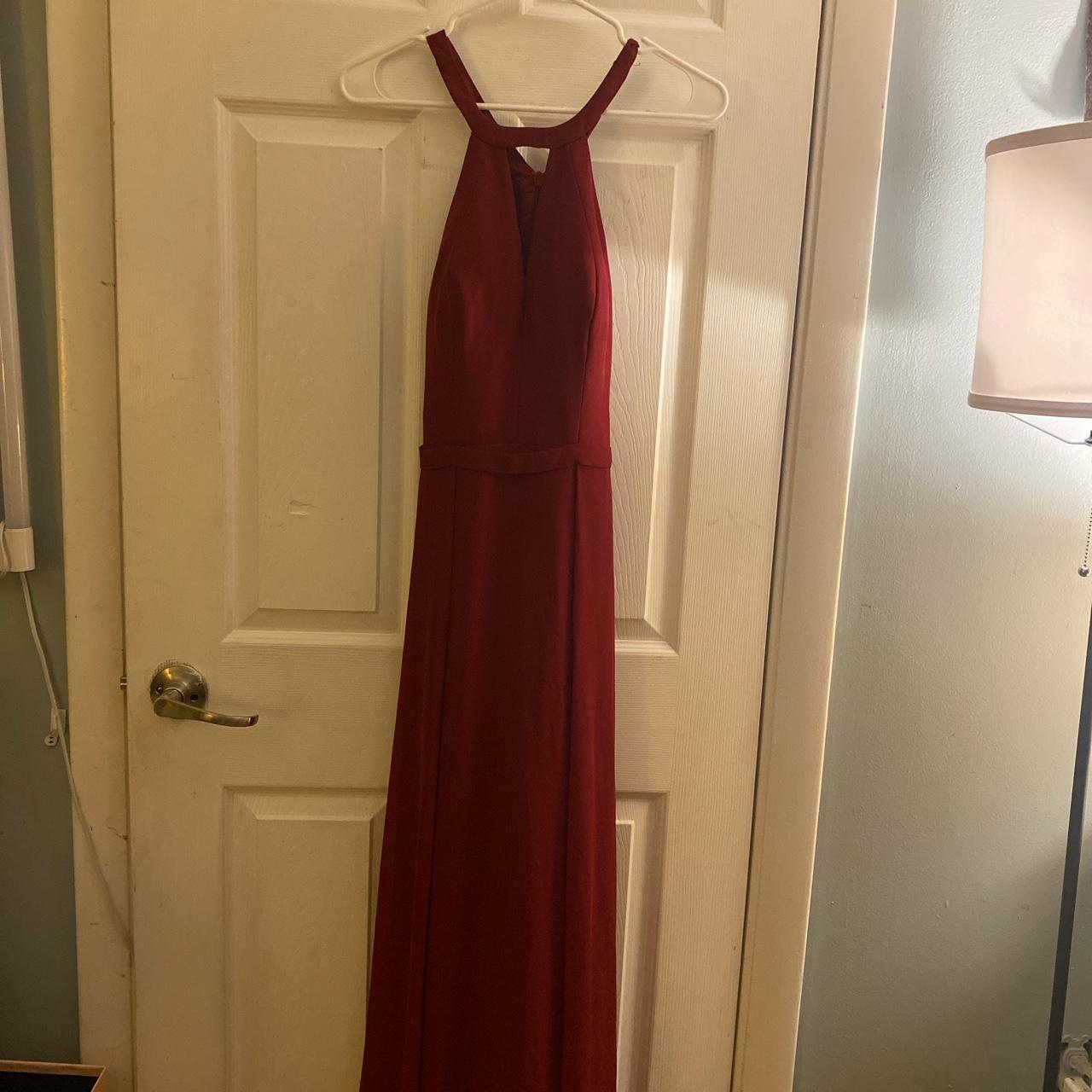 jjs house burgundy dress promdress gown formal... Depop