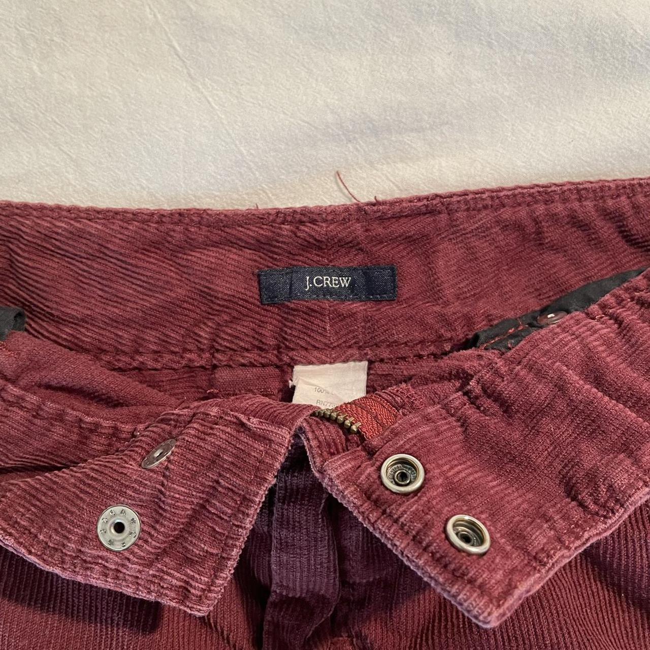 J.Crew Women's Burgundy Skirt | Depop