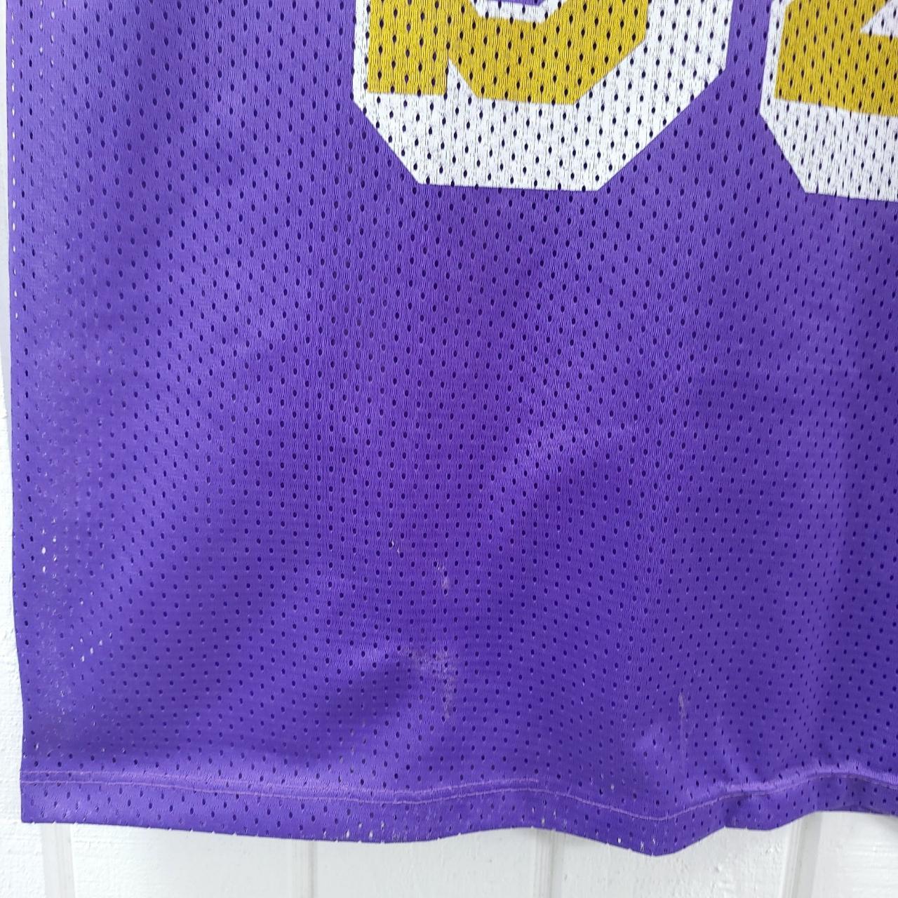 Repop Vintage purple and yellow Lakers jersey shorts - Depop