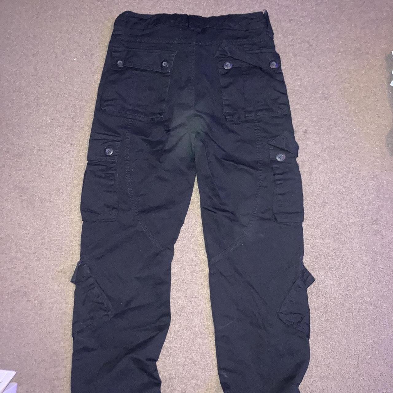 Match&Stick Black cargo jeans - Depop