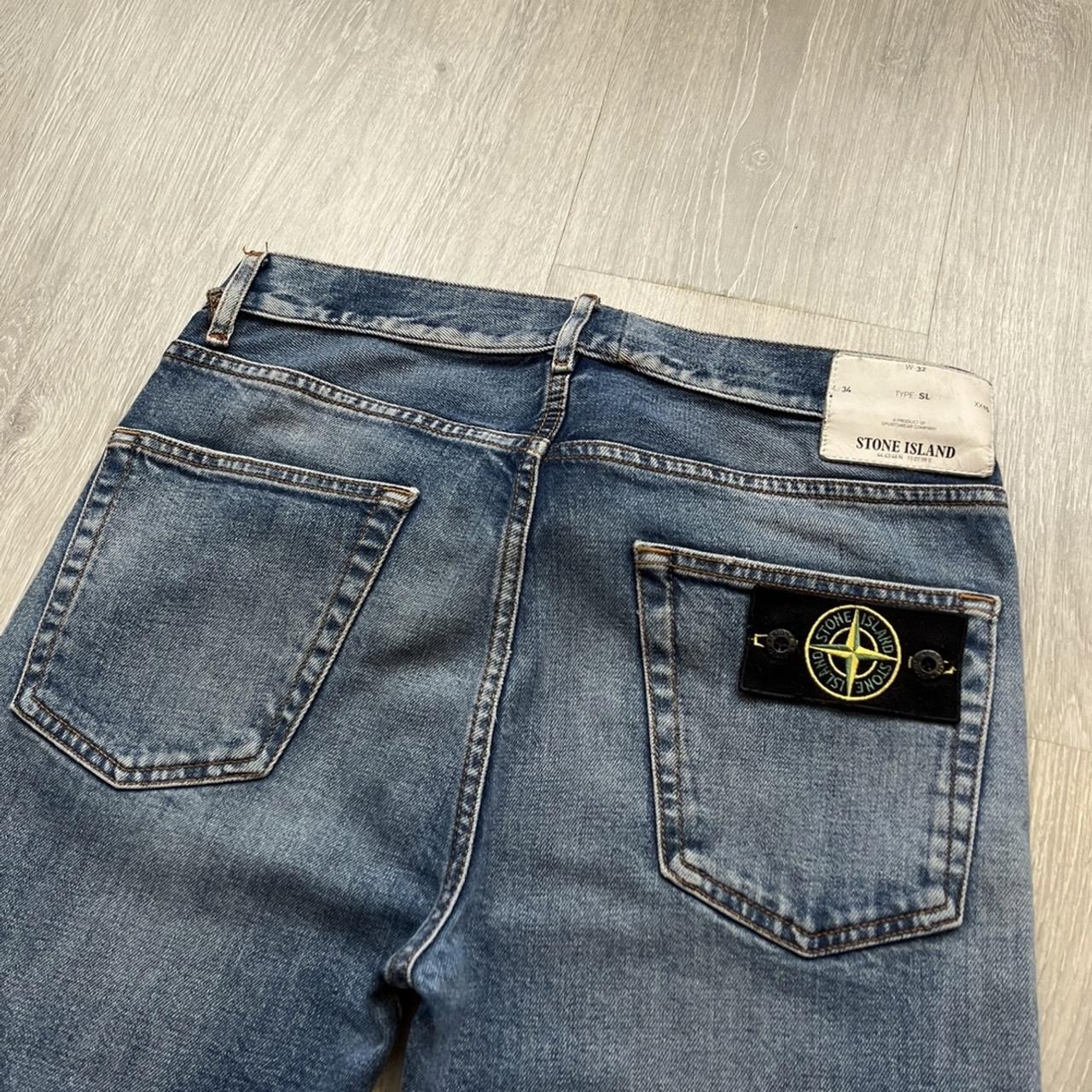 Stone Island Men's Blue Jeans Depop