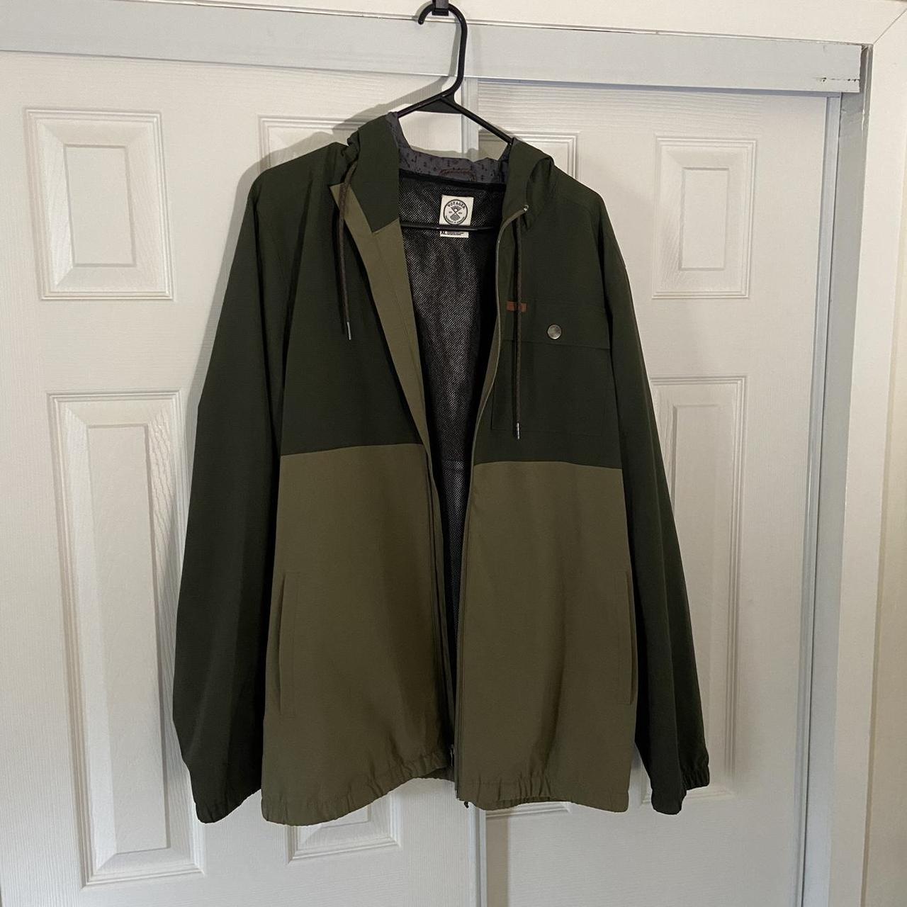 Costco Men's Green and Khaki Jacket Depop
