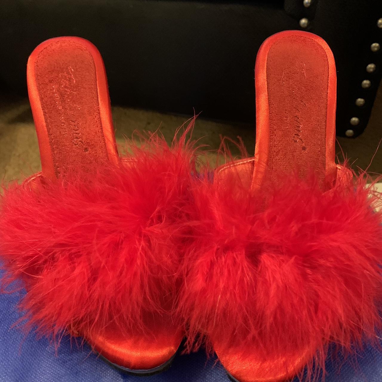 pleaser heels red