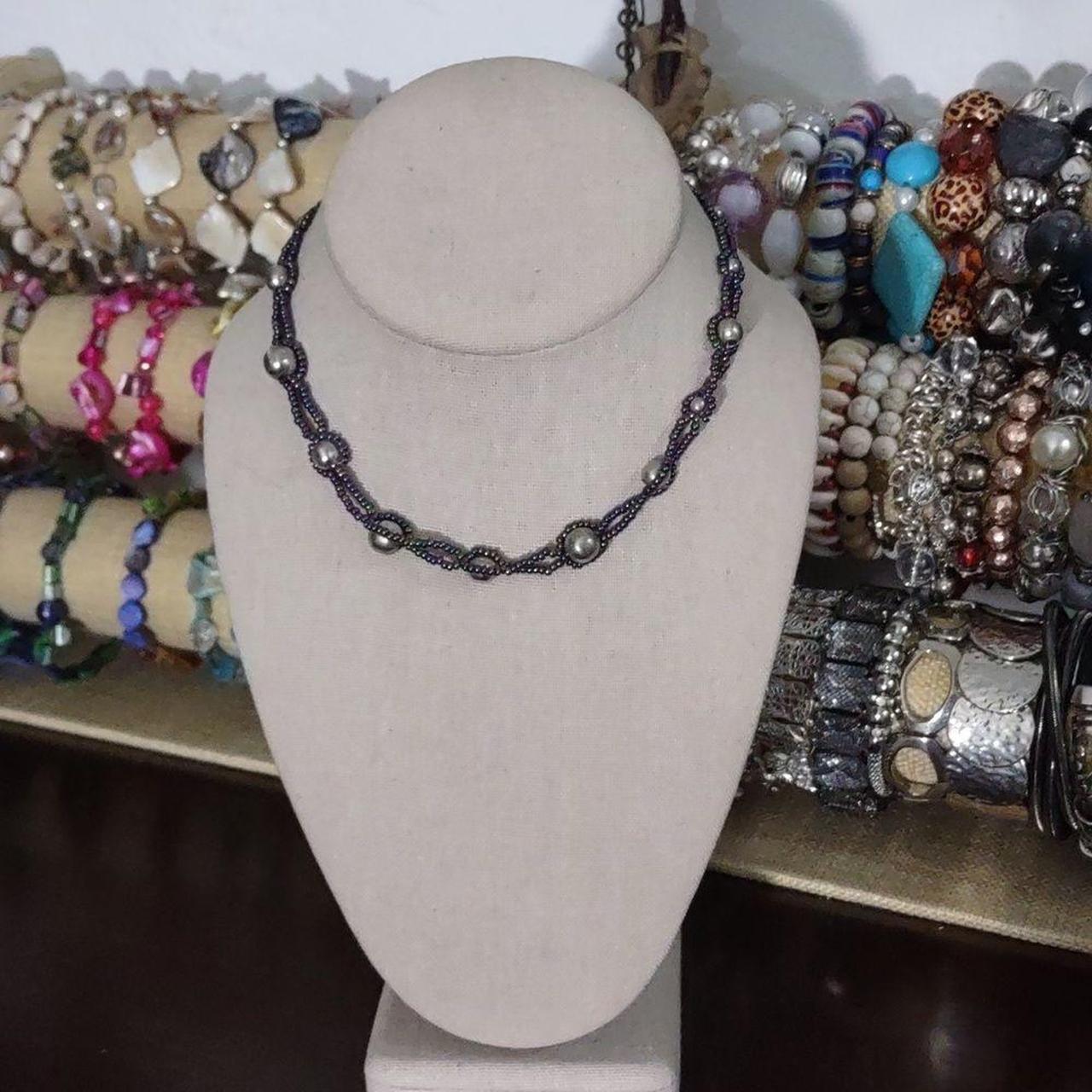 1960s San Blas Beaded Collar Necklace Panama - Ruby Lane