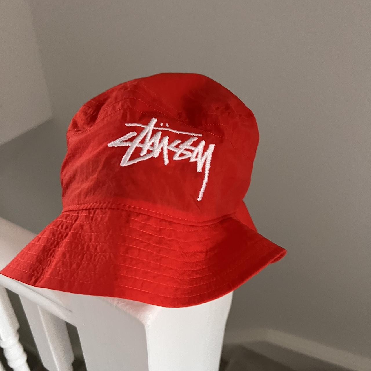 Nike x stussy bucket hat Red Brand new with no... Depop