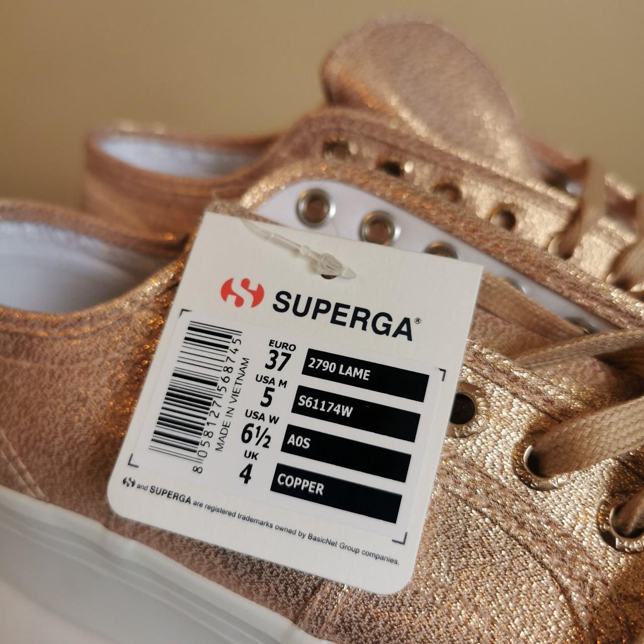 Superga 2790 platform in fab gold copper. Absolutely