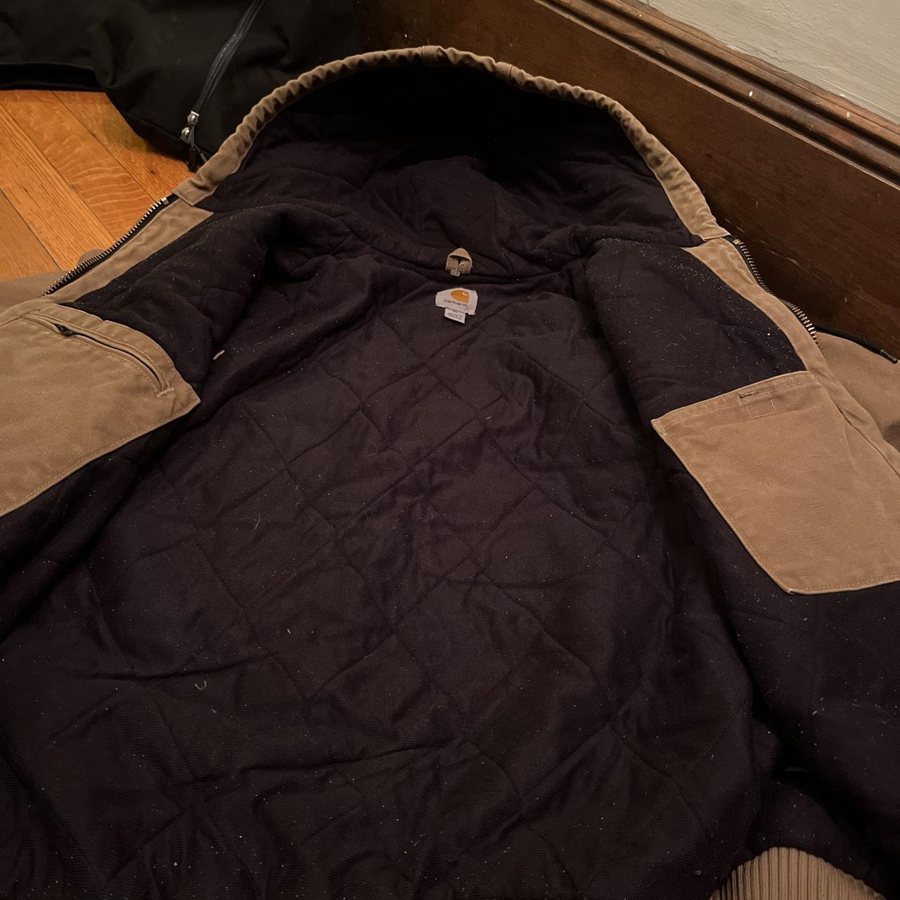 Vintage carhartt active jacket. Model J130 FRB size... - Depop