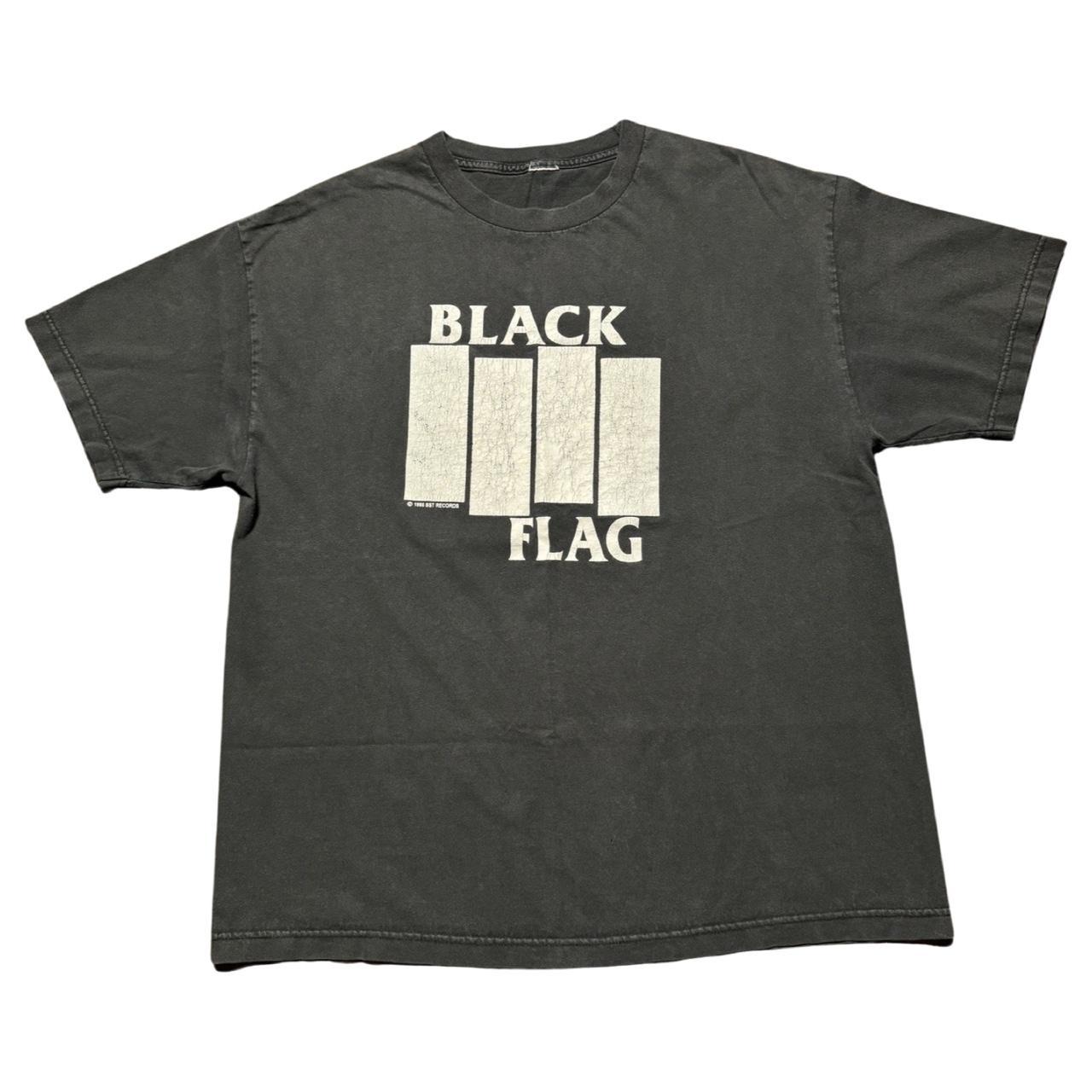 Vintage Black Flag TShirt XL Bars Punk Band Tee Vtg... Depop